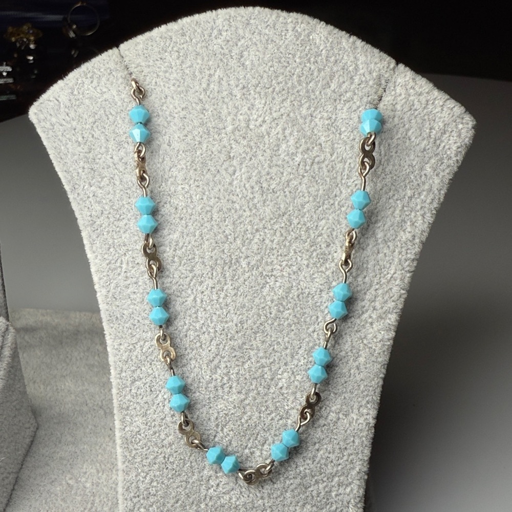 Vintage Turquoise and Silver Necklace